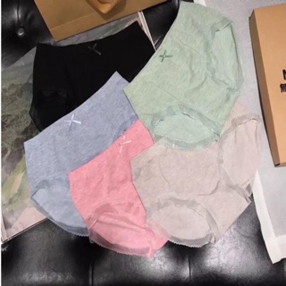 Quần chip muji mẫu mới cotton pha ren