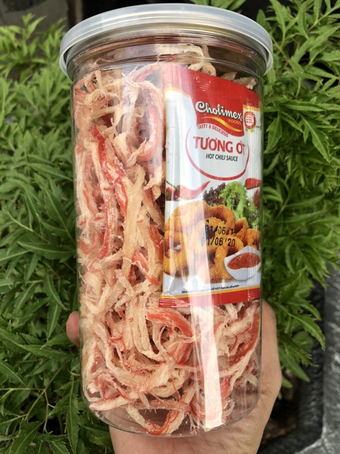 Mực hấp nước dừa Nha Trang nhà làm hộp 200g