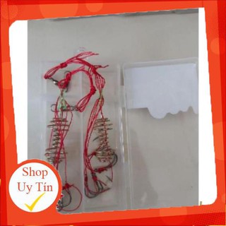 Câu lăng xê lưỡi câu cá 1 hộp 2 bộ