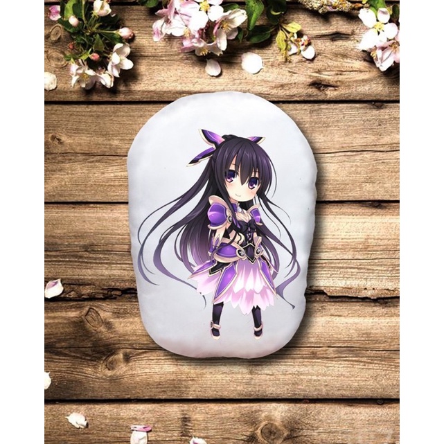 Gấu bông Tohka Date A Live 2 mặt ảnh/Gối ôm ngủ Tohka