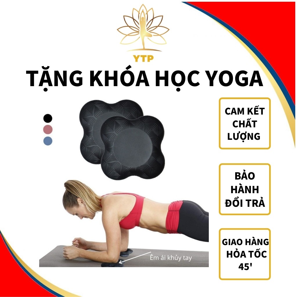 Đệm Lót Gối Yoga Cao Cấp Loại 1 (Pad Đệm), Không Đau Gối Khi Luyện Tập, 1 Cặp (2 Cái) S1DEMLOT