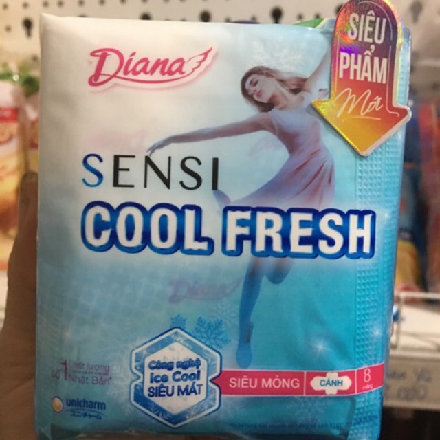 BĂNG VỆ SINH DIANA SENSI COOL FRESH 8 miếng.