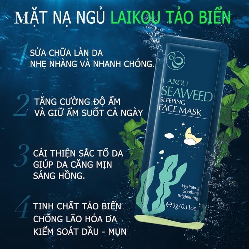 Mặt ngủ tảo biển Laikou Seaweed