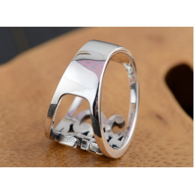 Nhẫn Khắc Thần Chú Om Mani Padme Hum Tây Tạng -NH139