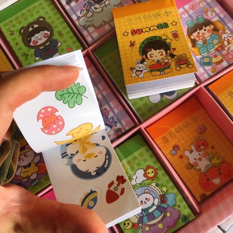 Hộp 36 quyển sổ sticker mini