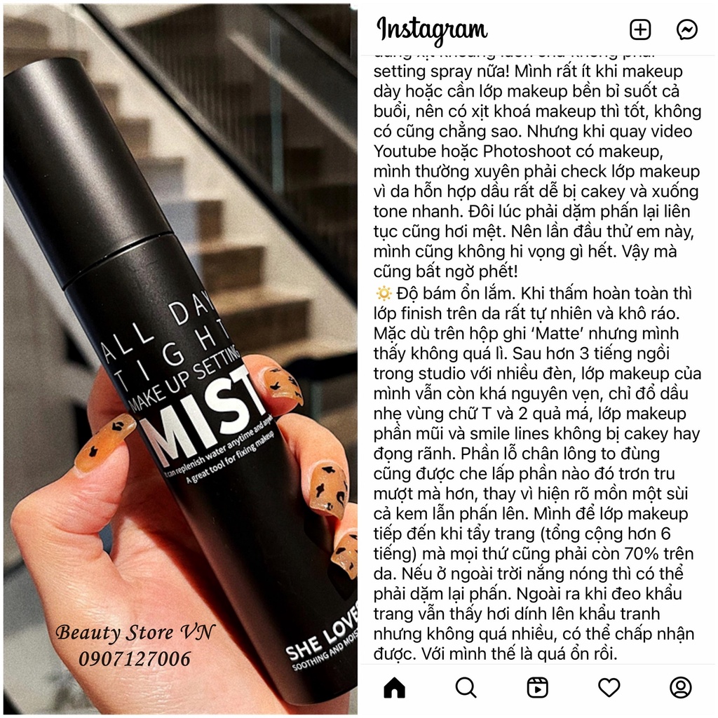 [ĐỌC MÔ TẢ💋] Xịt Khóa Nền Giữ Makeup Lâu Trôi Setting Spray 120ML | BigBuy360 - bigbuy360.vn