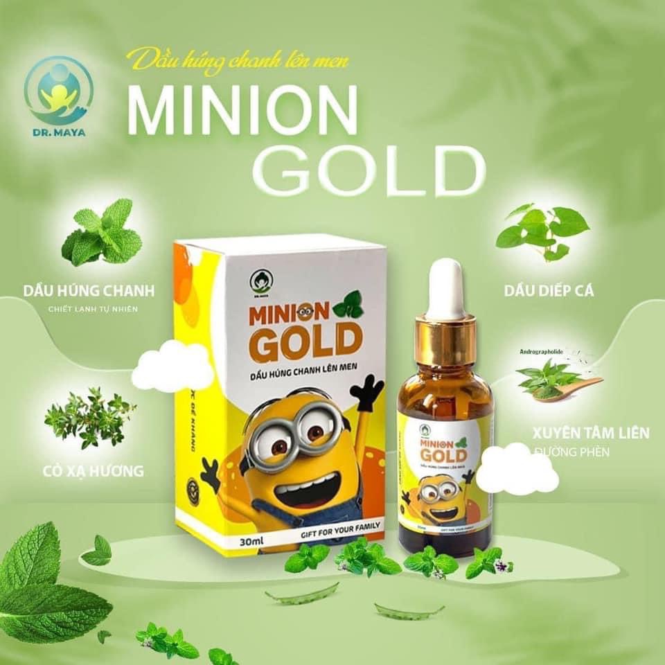 Dầu húng chanh minion gold 30ml