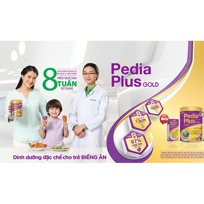 [HSD T9-2023] Sữa Bột Nutifood PediaPlus Gold 900g