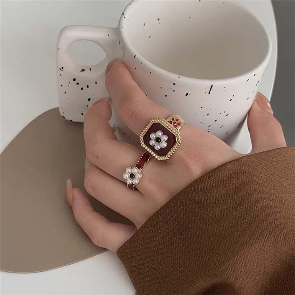 Nhẫn Hình Học Có Thể Điều Chỉnh Kích Cỡ Thời Trang Dành Cho Nữ