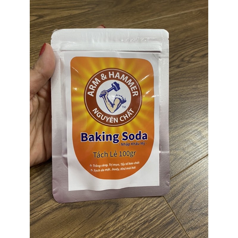 Baking soda chuẩn USA 1 gói 100g đánh răng trắng và nhiều công dụng khác