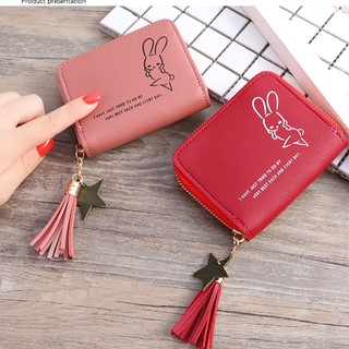 Ví mini in hình thỏ style Hàn quốc