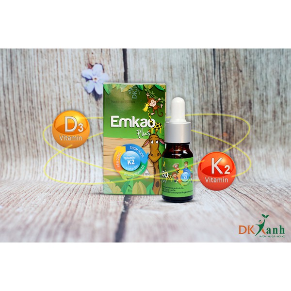 VITAMIN D3 EMKAO PLUS Bổ sung Vitamin D3 và K2, phát triển chiều cao