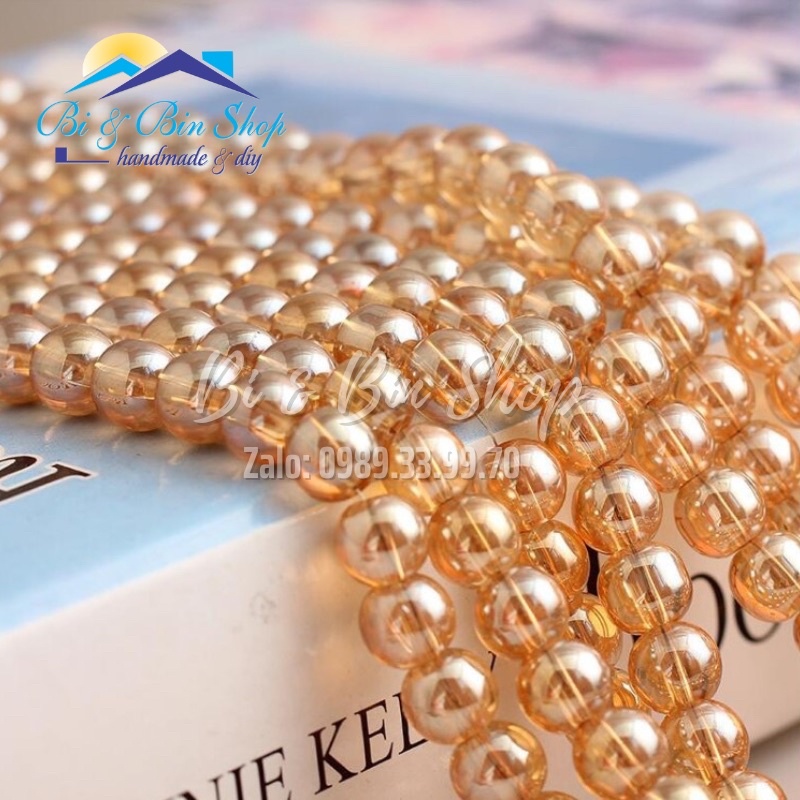Đá Pha Lê Màu Hổ Phách Nhiều Hình Dạng Làm Trang Sức Handmade