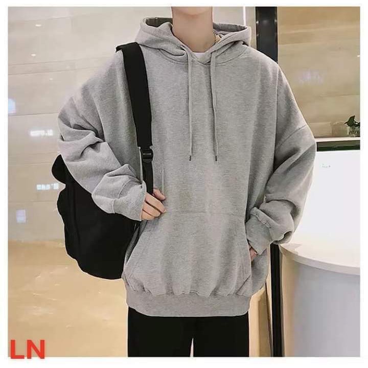 Áo hoodie trơn nỉ bông HARIQUEEN