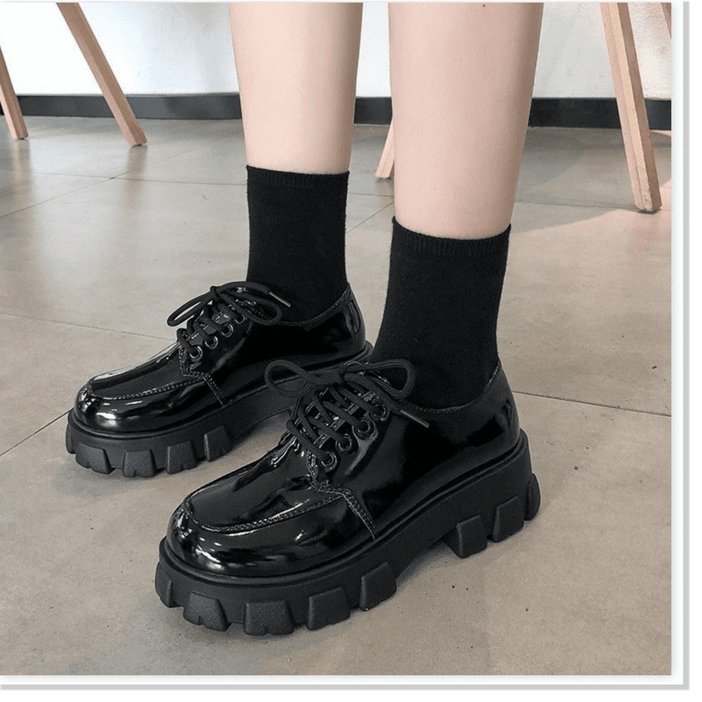 Bốt nữ 💝FREESHIP💝 Giầy boot cổ thấp da phong cách Hàn