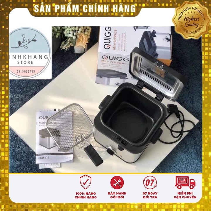 Nồi chiên ngập dầu QUIGG mini - Gia dụng tiện ích