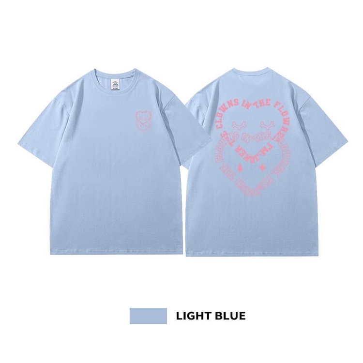 Áo Thun Tay Ngắn Dáng Rộng In Họa Tiết Đơn Giản Phong Cách Hàn Quốc Thời Trang Mới 2022 Cho Nữ