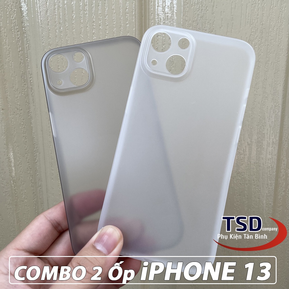 Combo 2 Ốp Lưng iPhone 13 Siêu Mỏng