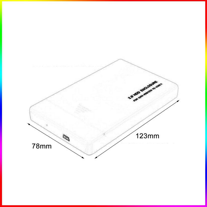 Hộp Đựng Ổ Cứng Ngoài Hdd Usb 2.0 Sata 2.5 Inch Di Động Cho Laptop | BigBuy360 - bigbuy360.vn