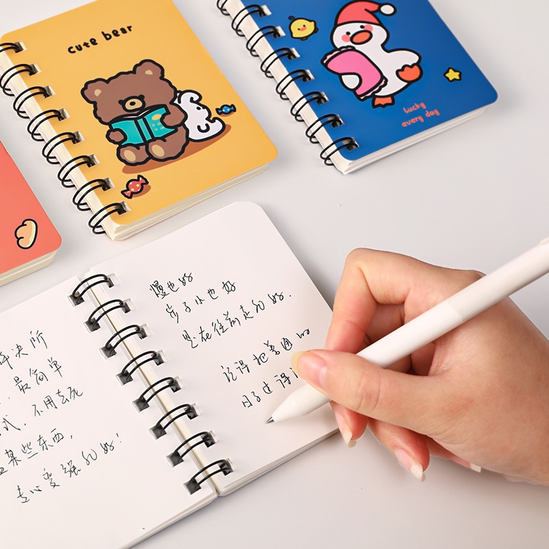 Sổ Tay Khổ A7 Hình Động Vật Hoạt Hình Đáng Yêu
