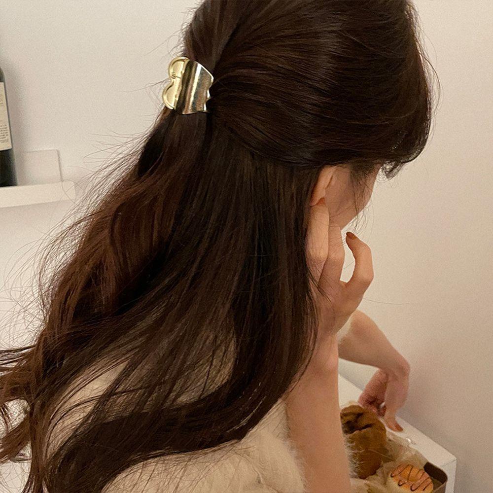 Kẹp Tóc Rửa Mặt / Tắm Phong Cách Hàn Quốc Thiết Kế Thời Trang Hình Học Trái Tim WMES15H