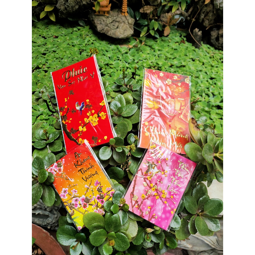 Túi 6 phong bao lì xì đỏ chúc mừng năm mới