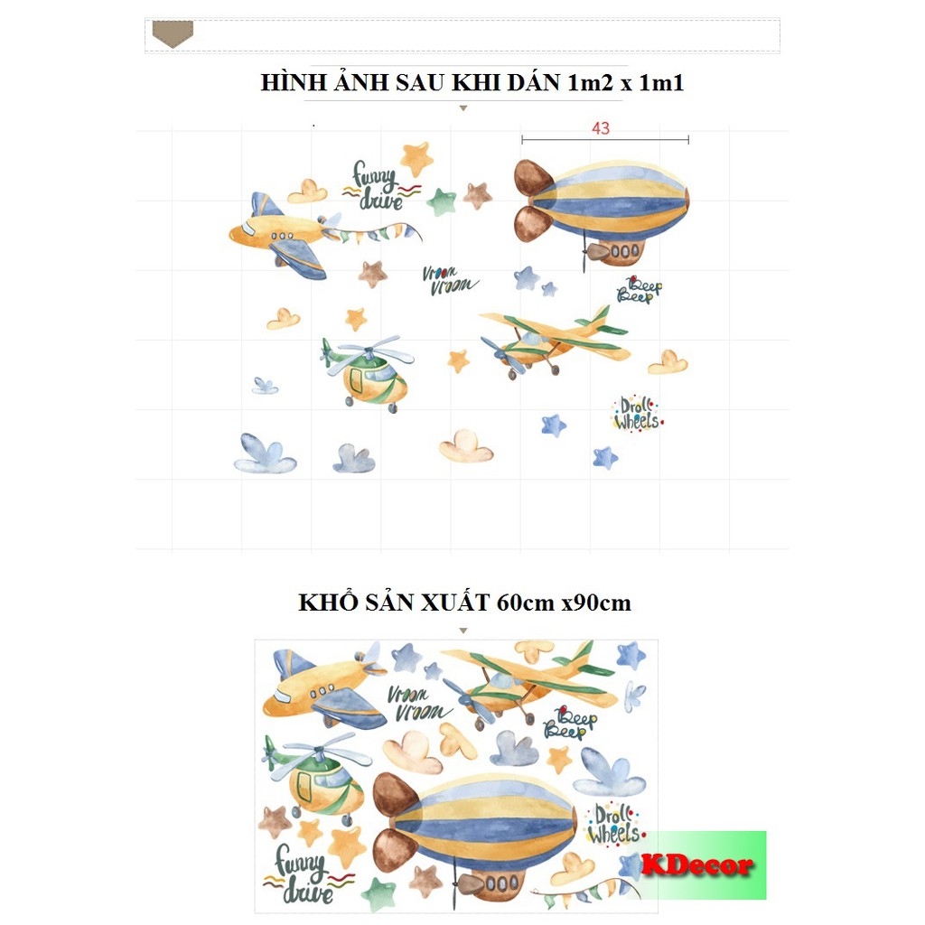 Decal dán tường phương tiện 2
