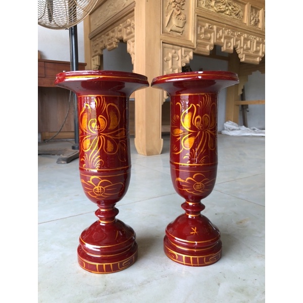 Ống cắm hương thờ gỗ xoan ta