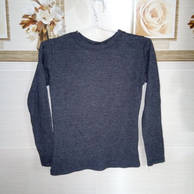 Croptop dài tay len gân