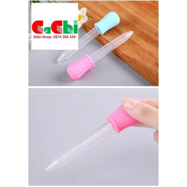 Ống bón sữa ống hút sữa cho bé lười ti 5ml núm silicon