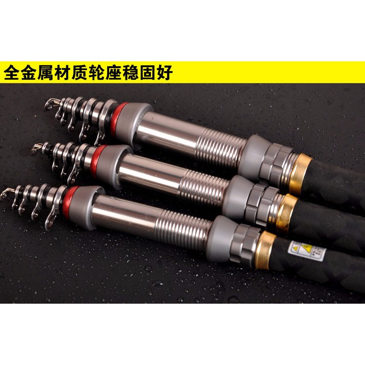 Cần Câu Cá Mini 1.3-2.4M 8-12 Đoạn Bằng Sợi carbon Chất Lượng Cao