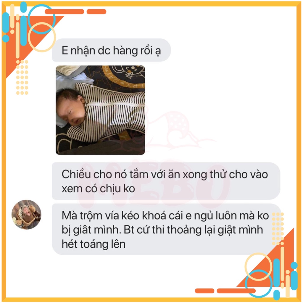 Nhộng Dài - Nhộng chũn giúp bé sơ sinh ngủ ngon, không giật mình - Hàng Chính Hãng