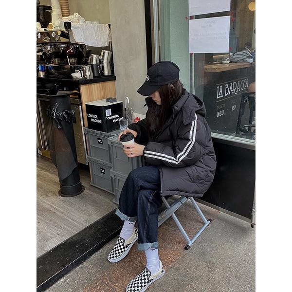 Áo Phao Nữ 2 Sọc Tay Kiểu Dáng Thể Thao Hàng Quảng Châu mới 2021 | BigBuy360 - bigbuy360.vn