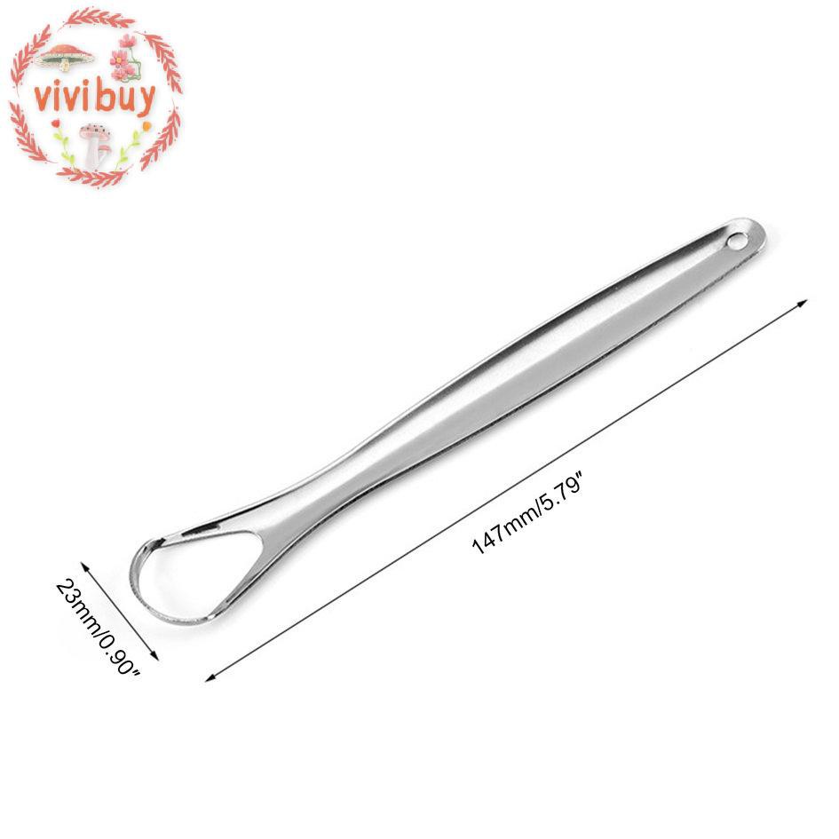 Dụng cụ cạo lưỡi làm sạch bằng thép không gỉ giảm mùi hôi miệng