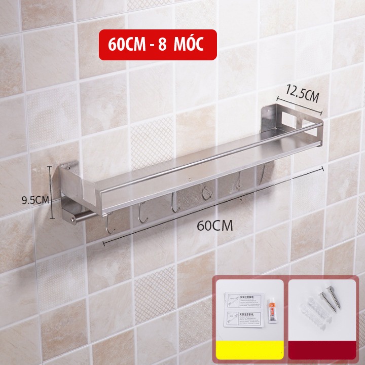 Kệ Đựng Đồ Đa Năng Có Móc Treo KB39