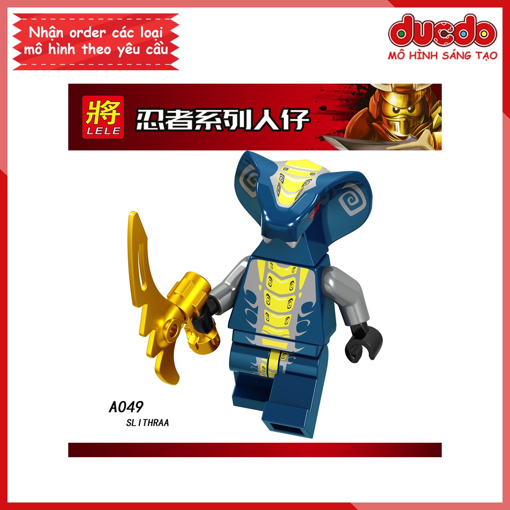 Minifigures nhân vật trong Ninjago tuyệt đẹp - Đồ chơi Lắp ghép Xếp hình Mini Ninja Mô hình LeLe A049-A056