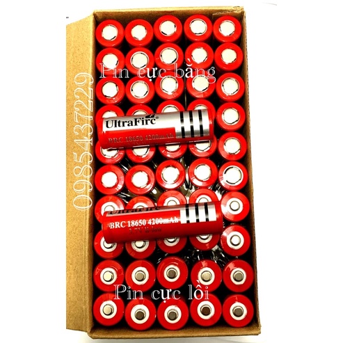 Pin siêu sáng Cell 18650 dòng xả 4200mAh 3.7V