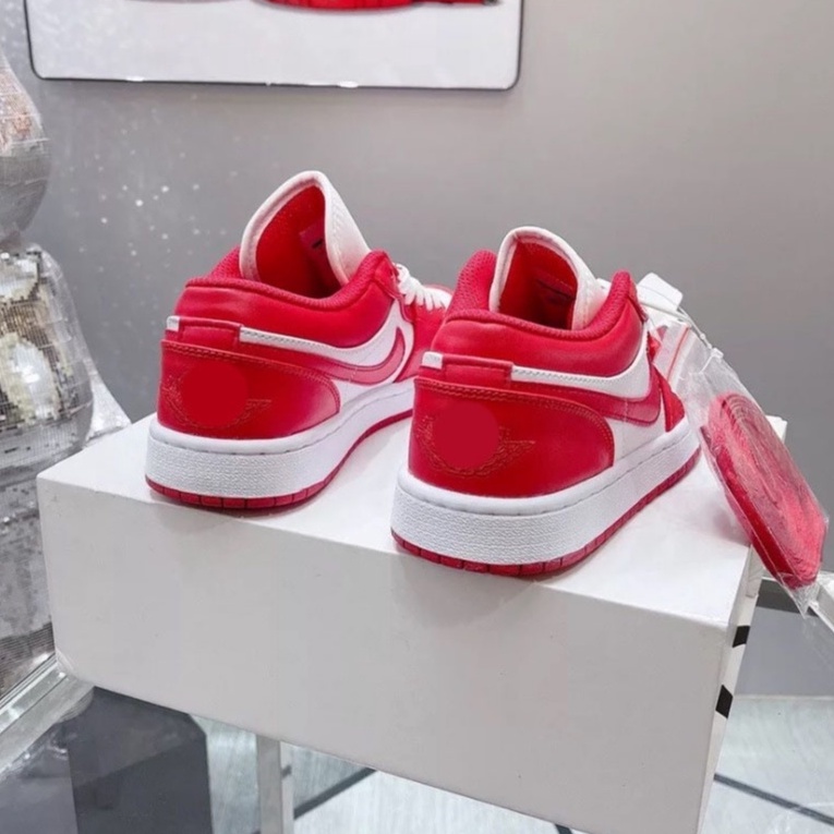 [ TẶNG Tất Cao Cấp ] ZinVG Giày jordan đỏ trắng Cổ Thấp siêu đẹp dành cho nam nữ, giày jd Cổ Cao Hot Trend