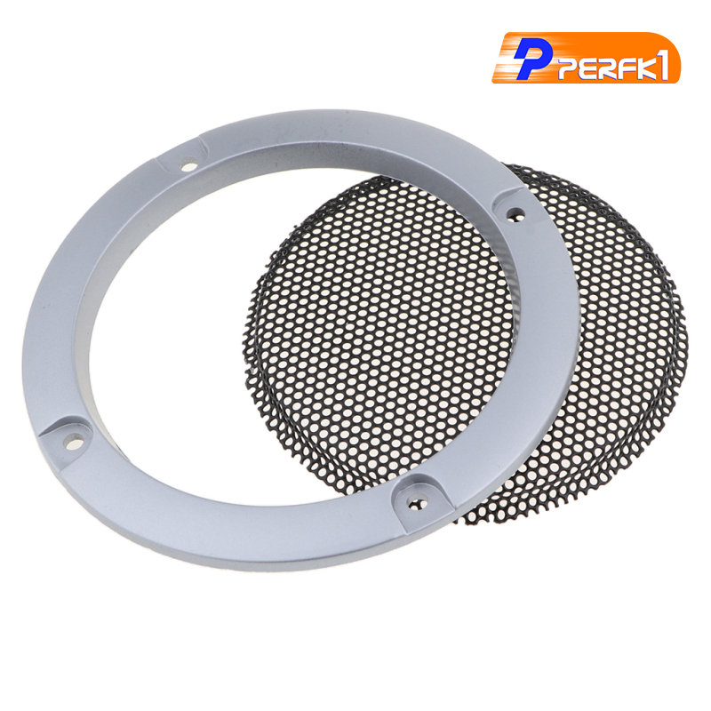 Hot-3 inch Audio Speaker Cover Decorative Circle Metal Mesh Grille gold