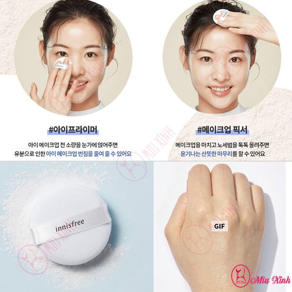 PHẤN PHỦ CHO DA KHÔ [INNISFREE] No Sebum Moisture Powder 2021