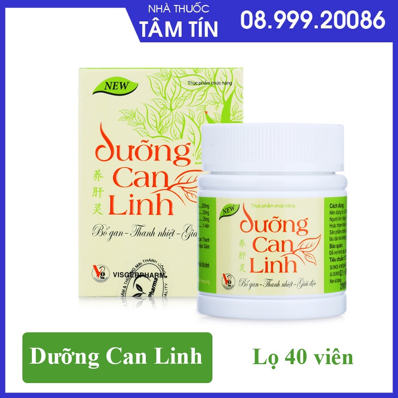 DƯỠNG CAN LINH- Tăng cường chưc năng thải độc của gan