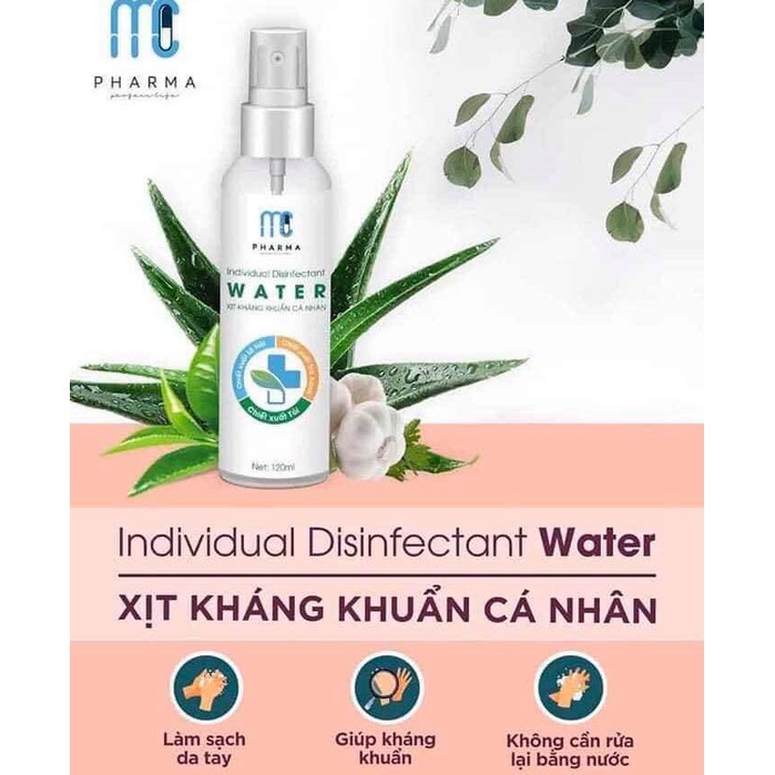 CHAI XỊT KHỬ KHUẨN CÁ NHÂN MC PHARMA 120ML