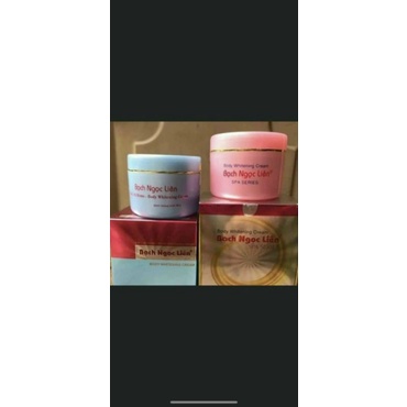 Kem body bạch ngọc liên 2 màu xanh và hồng