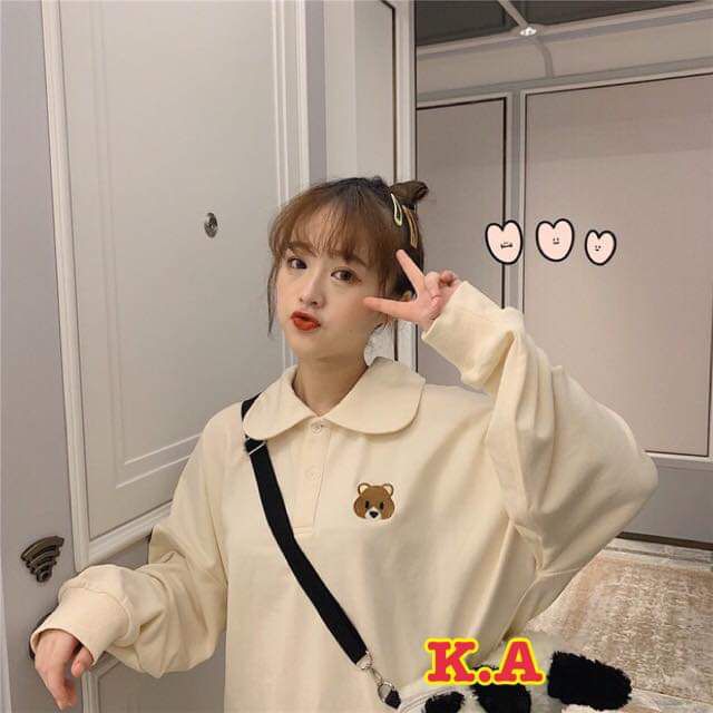 Áo polo cổ sen thêu gấu ,AN MINH, chất da cá ,kèm ảnh thật. | BigBuy360 - bigbuy360.vn