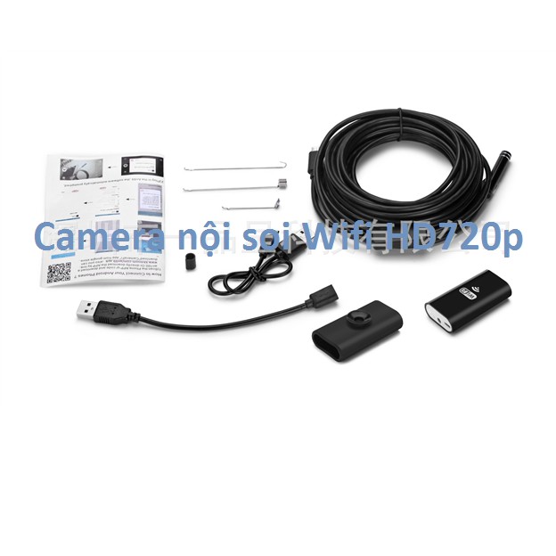 Camera Nội soi không dây thế hệ mới phát Wifi độ nét chuẩn HD720p dài 3m