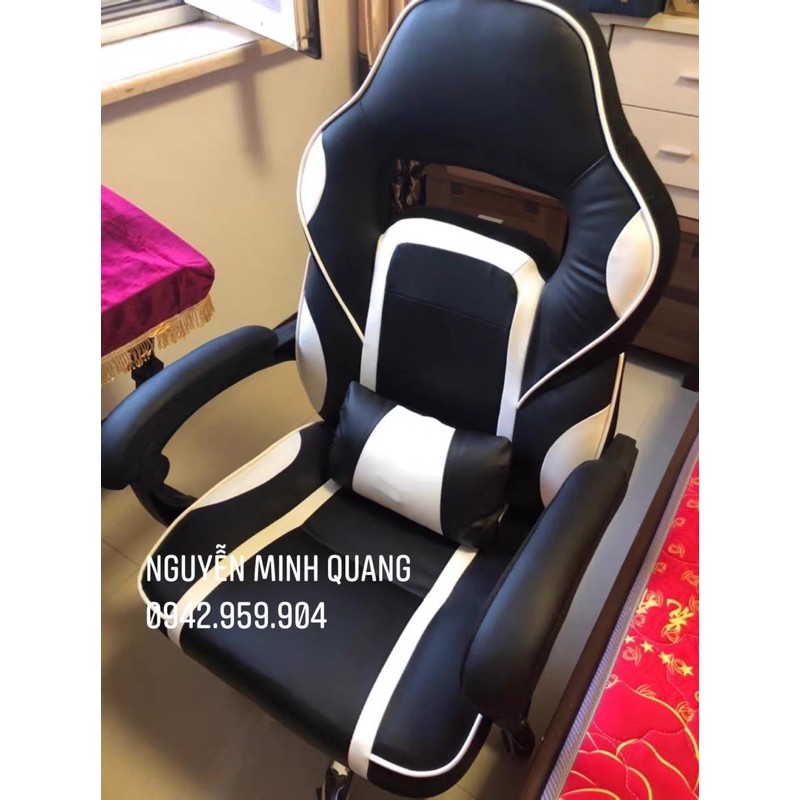 Ghế Gaming Da Pu Ngã Lưng ( Massage Gối Rung ) | BigBuy360 - bigbuy360.vn