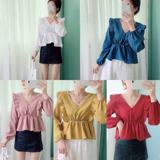 (tuongvi9412) Áo bèo nhún ngực