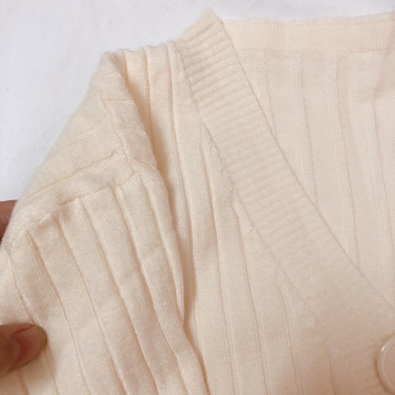 Áo khoác cardigan len quảng châu mỏng mịn (Ảnh thật/Video)