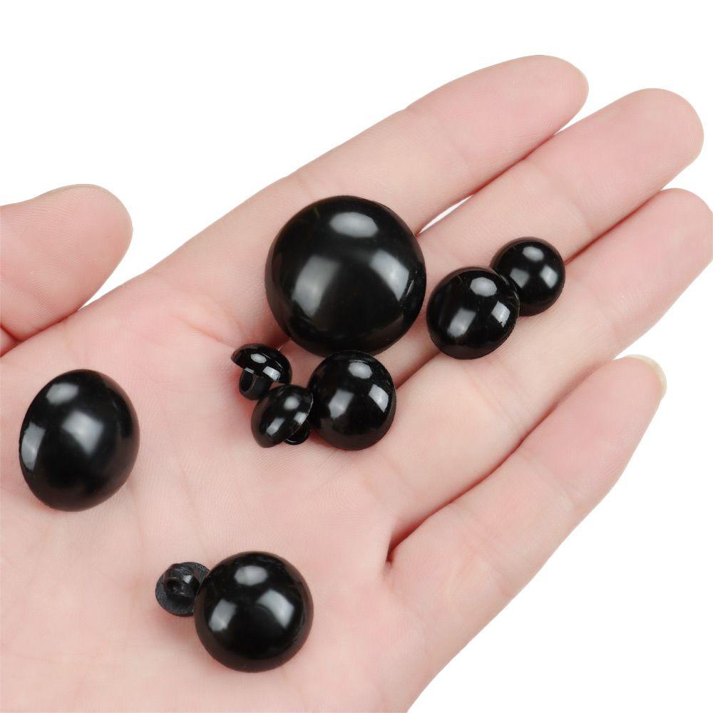 Bộ 50 Gấu Bông 9-25mm Mắt Đen An Toàn