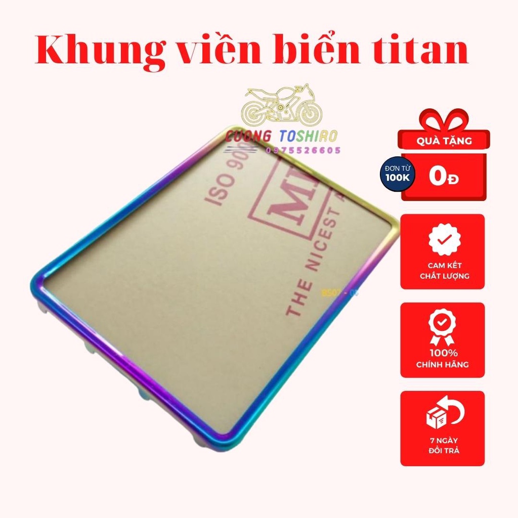 Khung viền biển titan lắp cho mọi dòng xe máy như wave , dream, winner, sirius, sh, ab ....hàng chuẩn đẹp